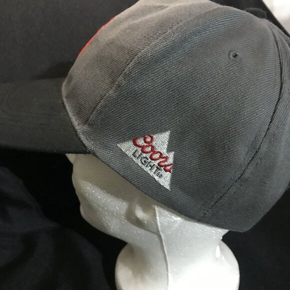 Toronto Raptors Basketball Logo Cap Hat Coors Light Adjustable Fit Gray & Black - Picture 3 of 6